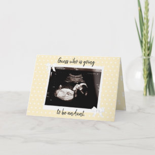 Carte Vous allez être une tante Grossesse bébé annonce