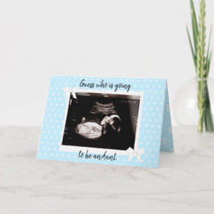 Carte Vous allez être une tante Grossesse bébé annonce