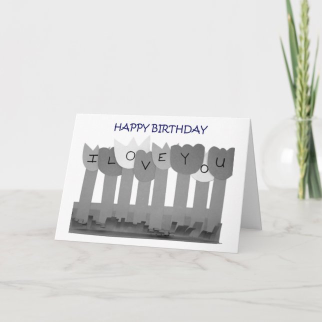 CARTE VOUS APPORTEZ LE SOLEIL=HEUREUX ANNIVERSAIRE (Devant)