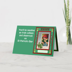 Carte Vous aurez besoin d'un collègue et d'un shamrock i