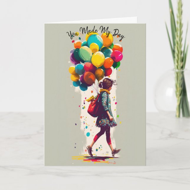 Carte Vous avez fait ma journée - Merci (Devant)