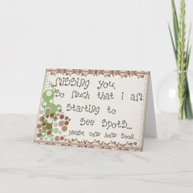 Carte Vous avez manqué (Devant)