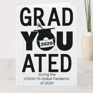 Carte Vous avez obtenu votre diplôme pendant la pandémie
