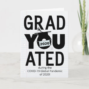Carte Vous avez obtenu votre diplôme pendant la pandémie