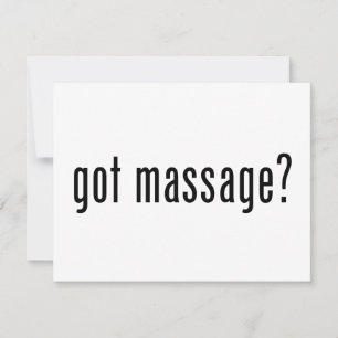 Carte Vous avez reçu un massage ?