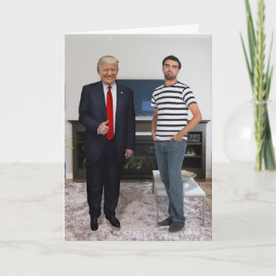 Carte Vous avez rencontré le président Donald Trump   Aj