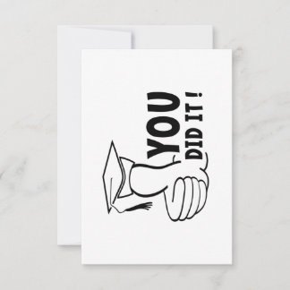 Carte Vous avez réussi ou vous avez obtenu le diplôme,