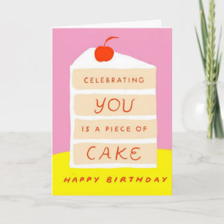 Carte Vous célébrer est un gâteau d'anniversaire