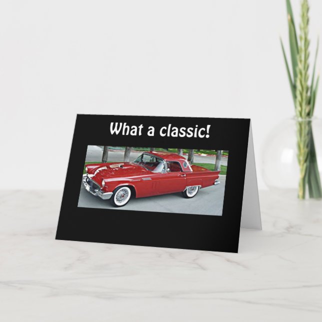 CARTE VOUS DEVENEZ UN CLASSIQUE AVEC CHAQUE ANNIVERSAIRE (Devant)