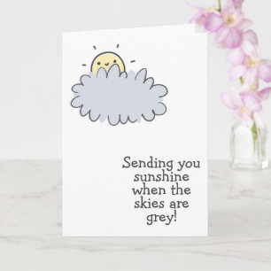 Carte Vous envoyer Sunshine - Cuite Get Well Card