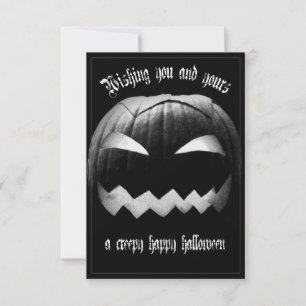 Carte Vous et les vôtres un Halloween heureux effrayant