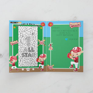 Carte Vous Êtes A-Maze Blonde Girls Softball Anniversair