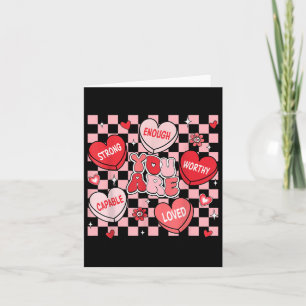 Carte Vous êtes aimé, digne d'amour, Cœur de bonbon, Pro