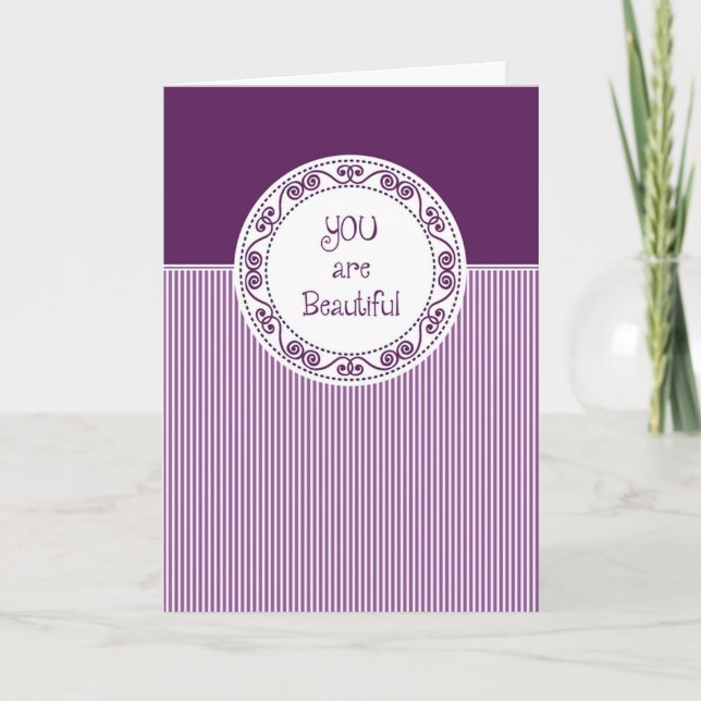Carte Vous êtes belle carte/encouragement (Devant)