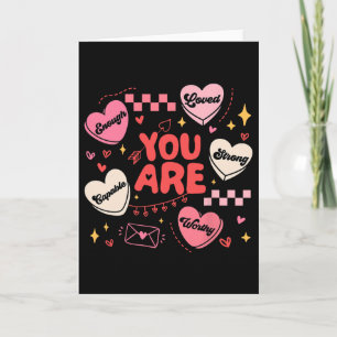 Carte Vous êtes digne Beau Aimé Assez Saint-Valentin Ca