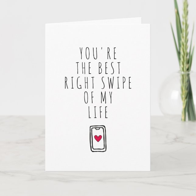 Carte Vous êtes la meilleure glissade droite de ma vie (Devant)