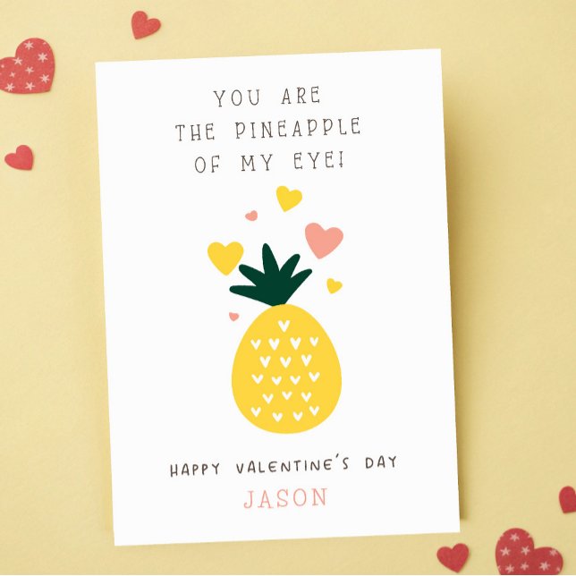 Carte Vous êtes l'ananas de ma classe d'oeil Valentine (Créateur téléchargé)