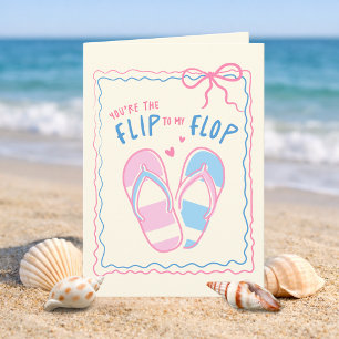 Carte Vous êtes le Flip à mon Flop Anniversaire