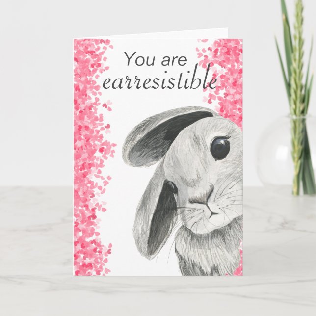 Carte Vous êtes le Lapin Anniversaire Irrésistible de Dé (Devant)