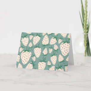 Carte Vous êtes le plus doux amour des fraises blanches 