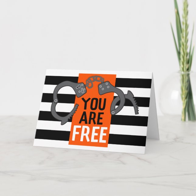 Carte Vous êtes libre Bonne chance Co-collaborateur (Devant)