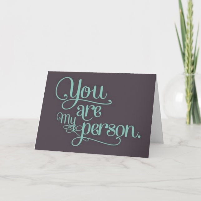 CARTE * VOUS* ÊTES MA * PERSONNE FAVORITE* "HEUREUX ANNI (Devant)