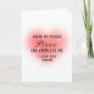 Carte Vous êtes ma pièce manquante Personnaliser
