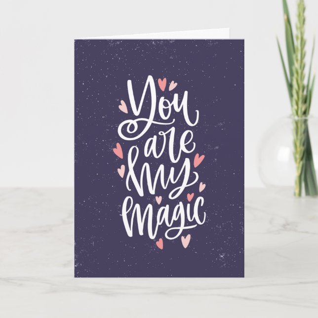 Carte Vous êtes ma Saint Valentin magique (Devant)