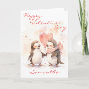 Carte Vous êtes ma Saint Valentin Penguin