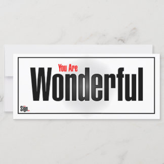 Carte Vous êtes merveilleux