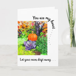 Carte Vous êtes mon coeur.Citrouille, Chou & Gloire d'au