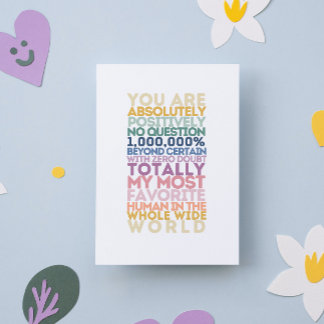 Carte Vous Êtes Mon Humain Préféré