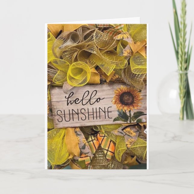 CARTE *VOUS* ÊTES MON SOLEIL CHAQUE JOUR ANNIVERSAIRE (Devant)