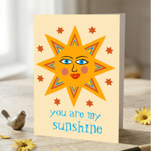 Carte Vous êtes mon Soleil Joyeux Soleil PERSONNALISÉ