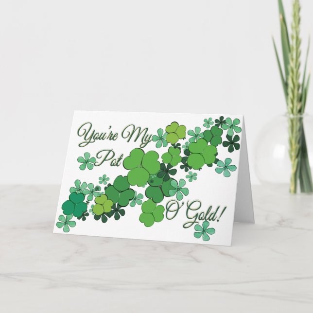 Carte Vous êtes My Pot O' Gold St Patrick's Love Card (Devant)