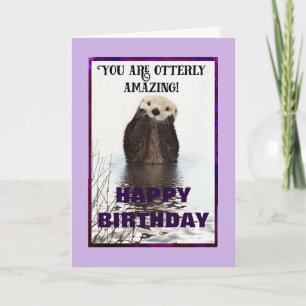 Carte Vous êtes Otterly Extraordinaire mignon Otter Anni
