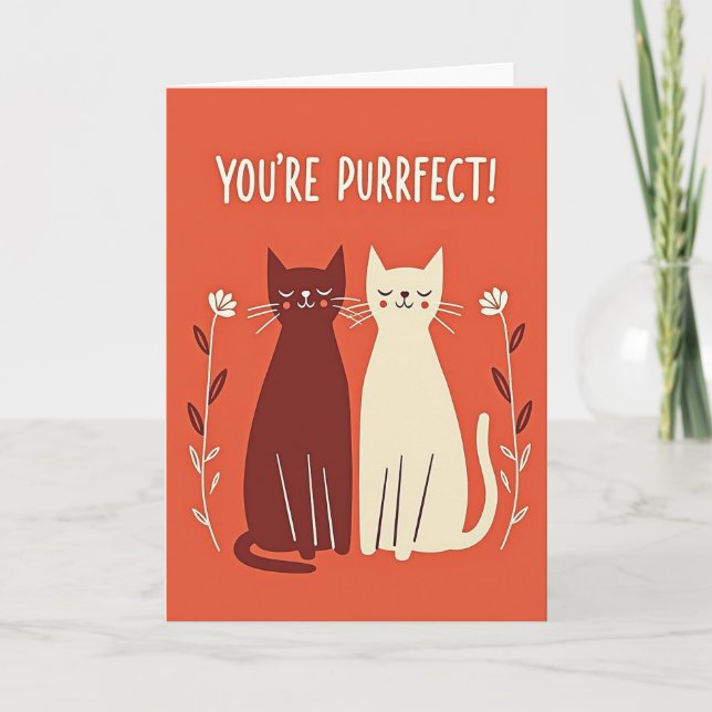 Carte Vous Êtes Purrfait (Devant)
