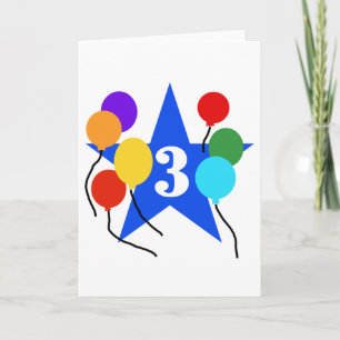 Carte Vous êtes The Star 3rd Birthday Tshirts and Gifts
