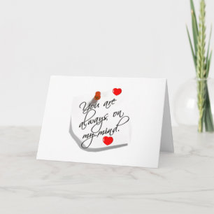 CARTE **VOUS ÊTES TOUJOURS DANS MON ESPRIT** VOULEZ-VOUS