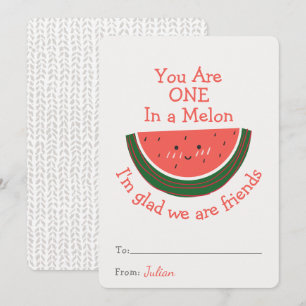 Carte Vous êtes un dans une salle de classe Melon Valent