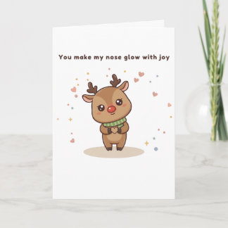 Carte Vous faites mon nez briller de joie Mignon Puchi D