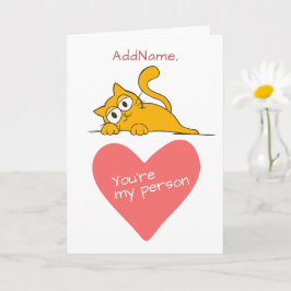 Carte Vous Ma Personne Je Vous Aime Nom Personnalisé Sal