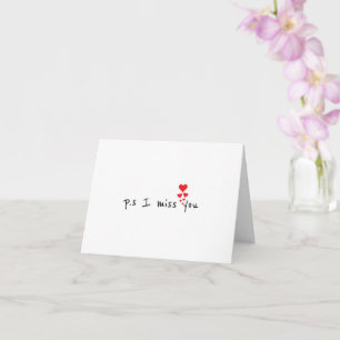CARTE "VOUS MANQUE" TOUTES LES MINUTES DE CHAQUE JOUR