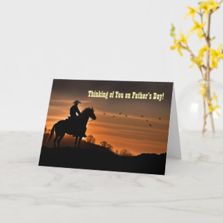 Carte Vous manquez Fête des Pères Cowboy Country 