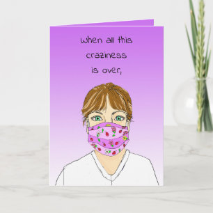 Carte Vous Manquez L'Isolement Social Distances