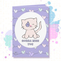Vous Manquez Triste Caricature De Chat Drôle Dire