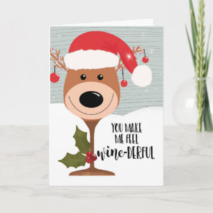 Carte vous me faites sentir le vin de noël drful vin drô
