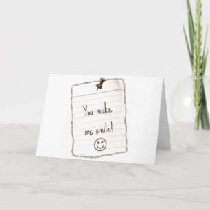 CARTE **VOUS ME FAITES SOURIRE AMI*** JEUX ANNIVERSAIRE