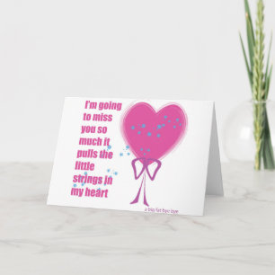 Carte Vous me manquerez