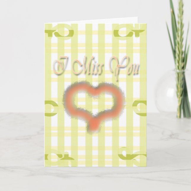 Carte Vous me manquez. (Devant)